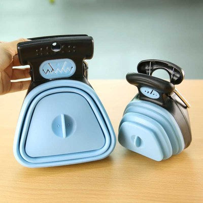 Dog Pet Travel Foldable Pooper Scooper With 1 Roll Decomposable bags Poop Scoop Clean