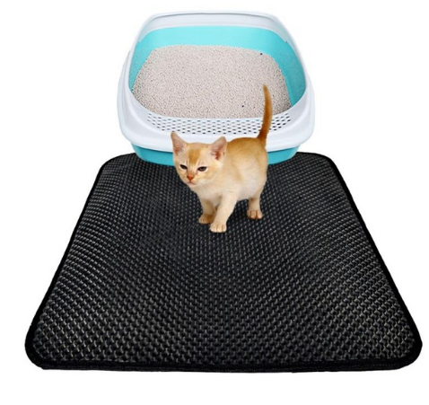Double Layer Cat Litter Mat  For Cats House Clean